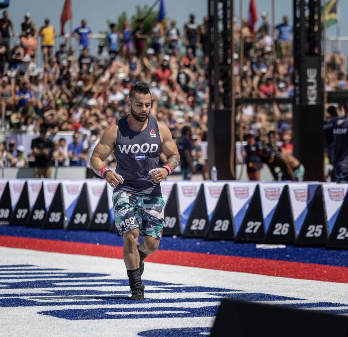 Athlete in competition